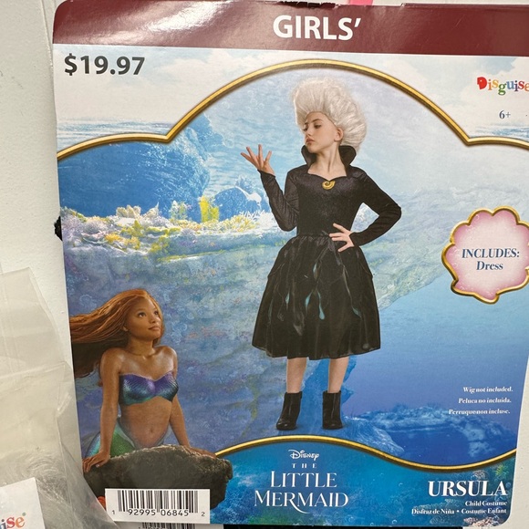 The Little Mermaid URSULA costume with separate wig included - Picture 2 of 13